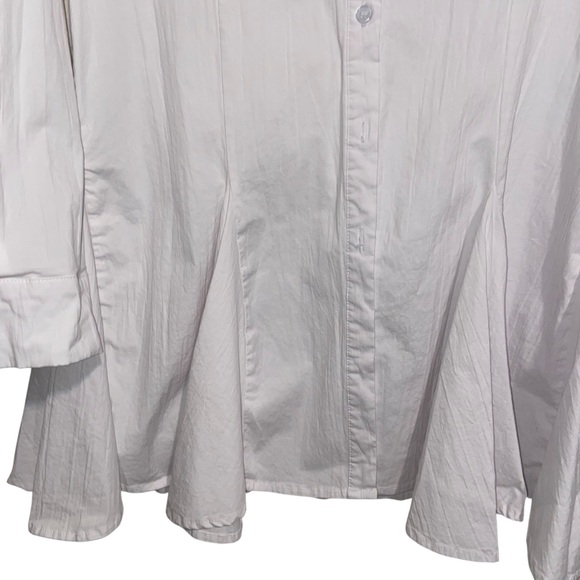 Bucket List Shirt Womens Large Stretch Button Tunic Business Career Office - Picture 8 of 11